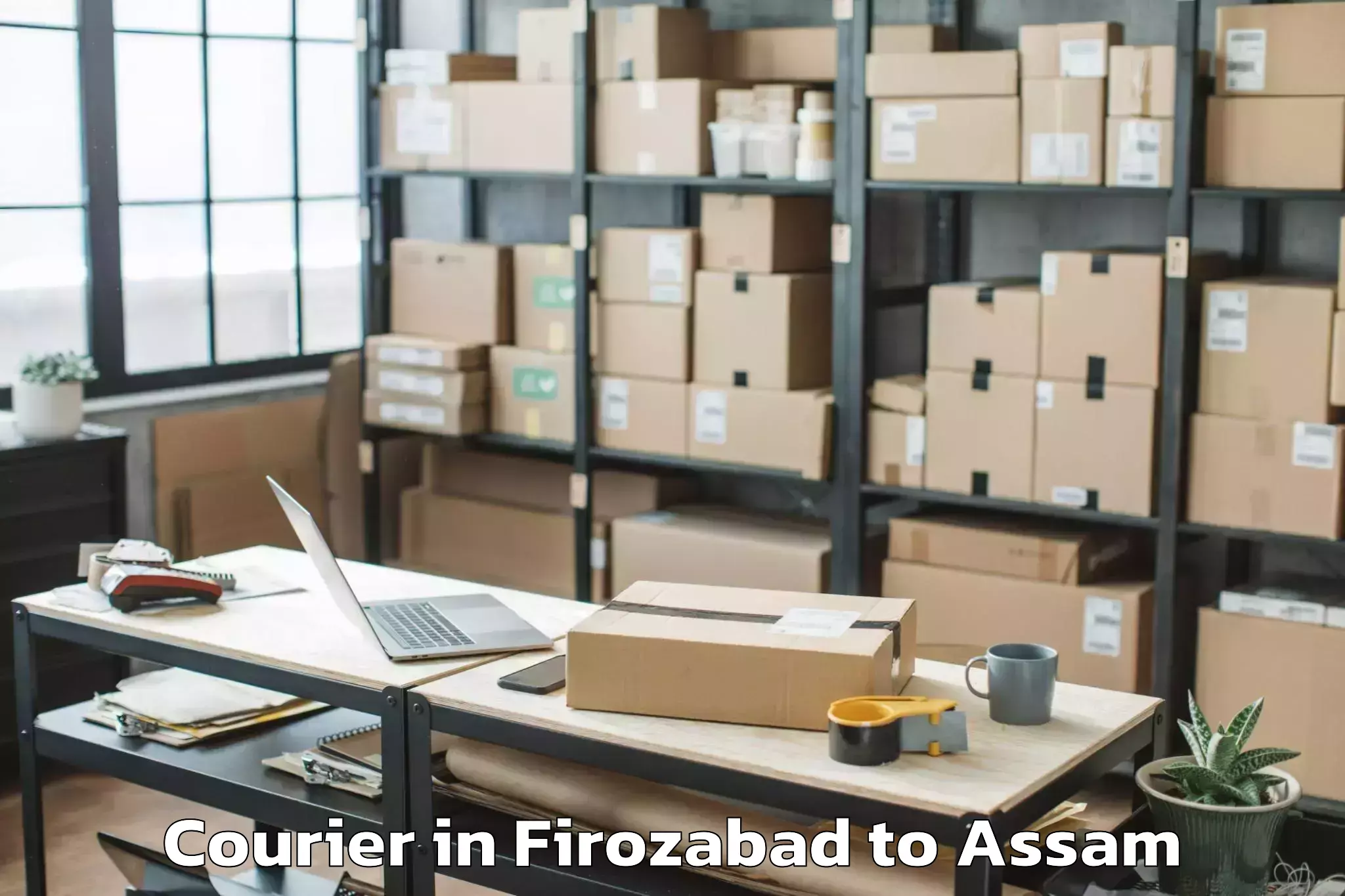 Easy Firozabad to Kharupatia Courier Booking